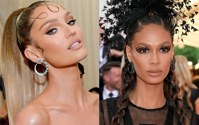 Candice Swanepoel e Joan Smalls no Baile do MET 2019