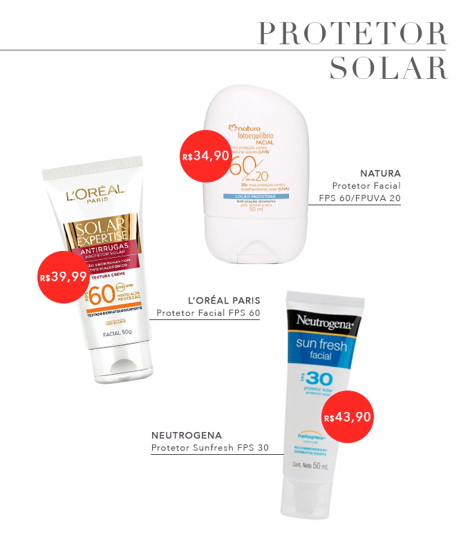 Protetor Solar para rotina de skincare