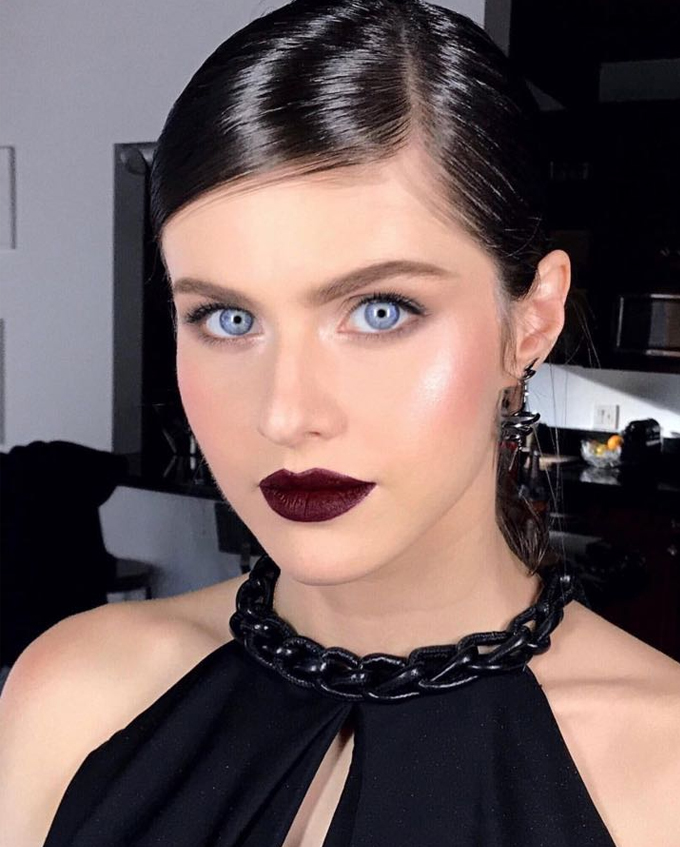 Alexandra Daddario Maquiagem Golden Globes 2018