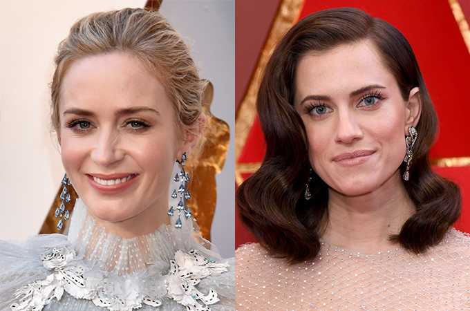 Maquiagem Emily Blunt e Alisson Willians Oscar 2018