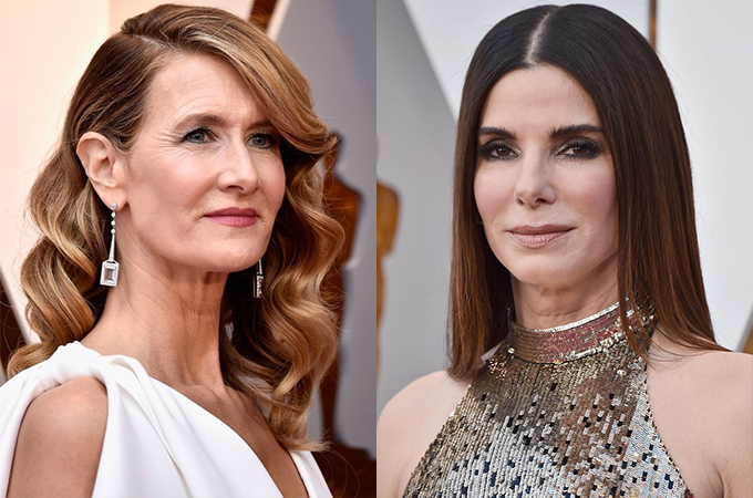 Maquiagem Lauran Dern e Sandra Bullock Oscar 2018